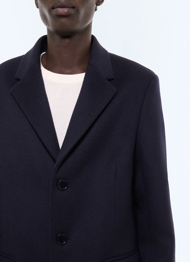 Manteau en drap de laine et cachemire Carbone