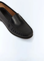 Mocassins en cuir Noir