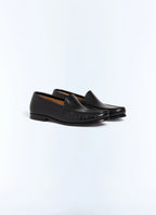 Mocassins en cuir Noir