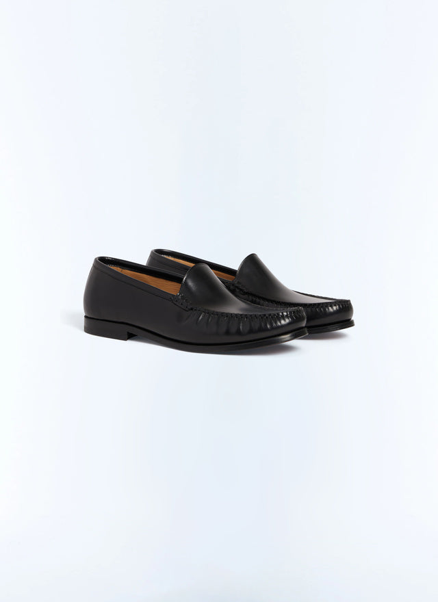 Mocassins en cuir Noir