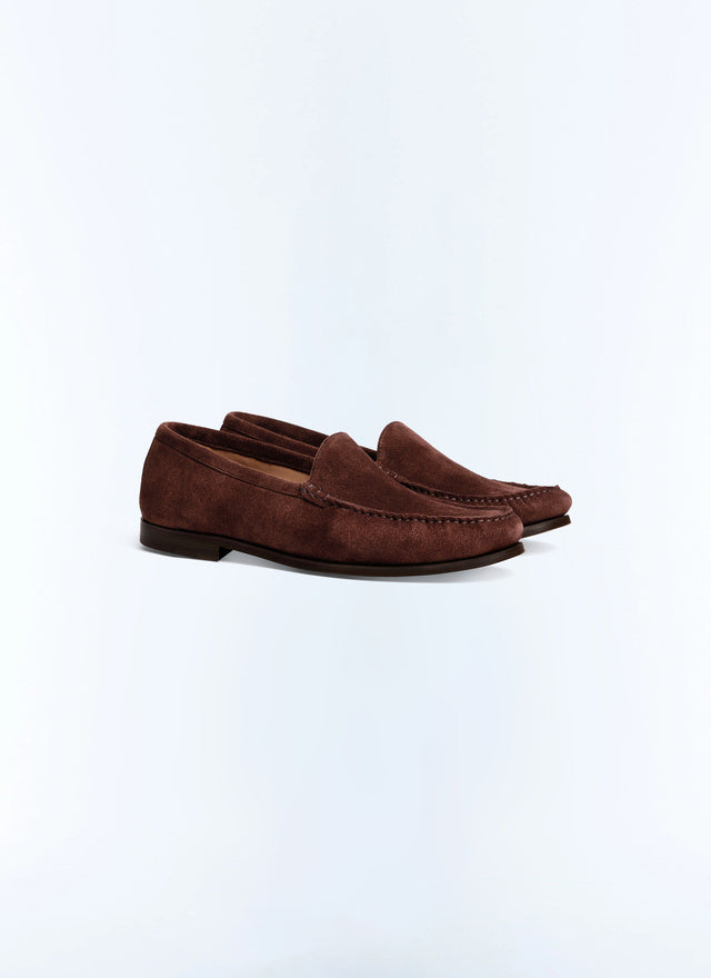 Mocassins en cuir de vachette Marron