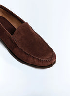 Mocassins en cuir de vachette Marron