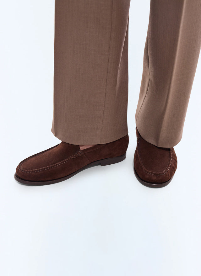 Mocassins en cuir de vachette Marron