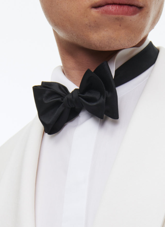 Nœud papillon en satin Bleu marine