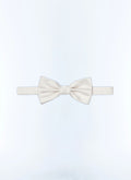 Nœud papillon en satin Ecru