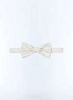 Nœud papillon en satin Ecru