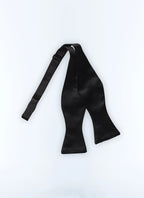 Nœud papillon en satin Noir