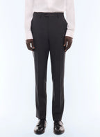 Pantalon de costume en laine fresco Acier
