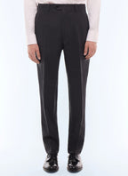 Pantalon de costume en flanelle Anthracite