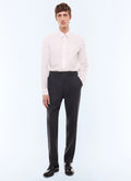 Pantalon de costume en flanelle Anthracite