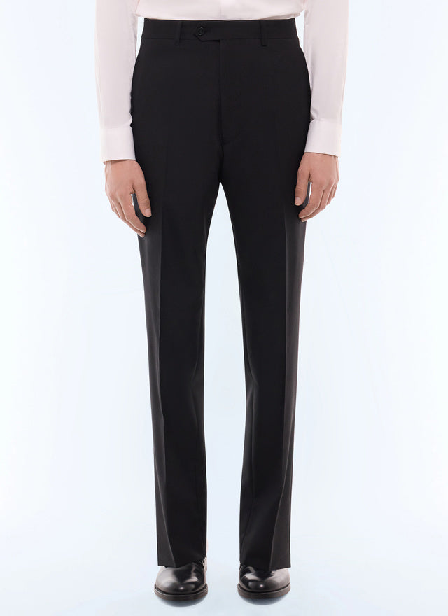 Pantalon de costume en laine fresco Noir