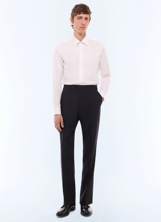 Pantalon de costume en laine fresco Noir
