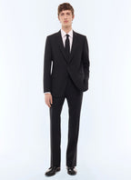 Pantalon de costume en laine fresco Noir