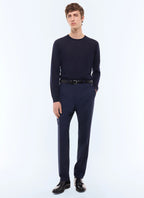 Pantalon de costume en laine fresco Petrole