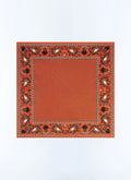 Pochette en soie à imprimé Orange - Motif Provence