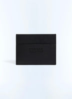 Porte-cartes en cuir Saffiano Noir