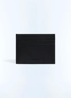 Porte-cartes en cuir Saffiano Noir