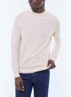 Pull point de riz en laine certifiée Ecru - Point de riz