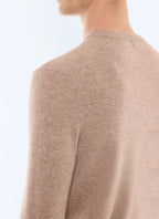 Pull col rond en cachemire Ficelle