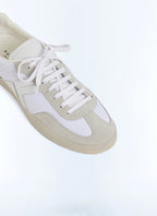 Baskets en cuir avec logo Fursac Blanc