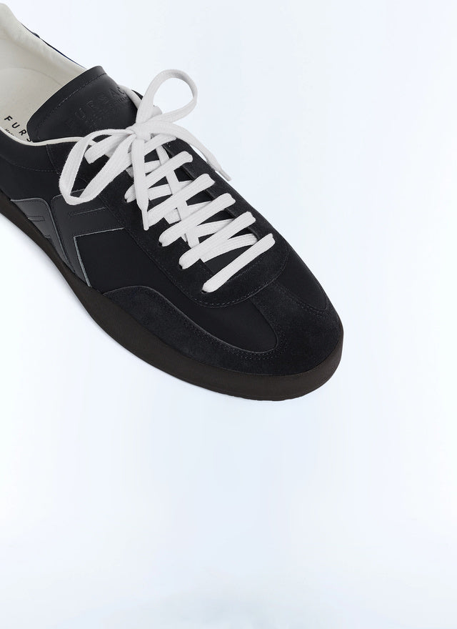 Baskets en cuir avec logo Fursac Noir