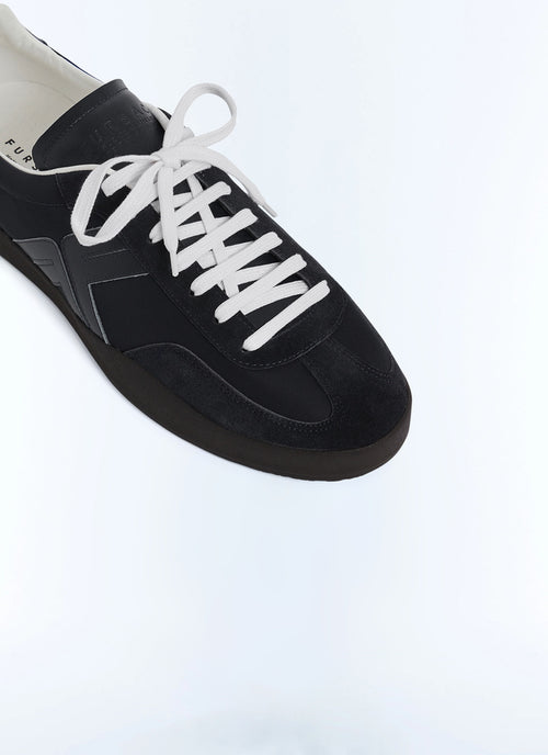 Baskets en cuir avec logo Fursac Noir