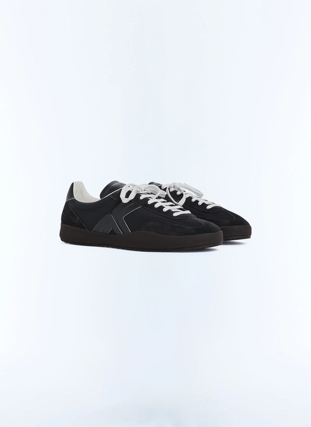 Baskets en cuir avec logo Fursac Noir