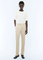 T-shirt en coton et viscose Blanc