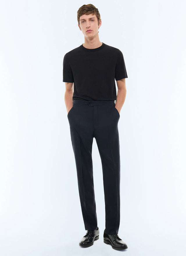 T-shirt en coton et viscose Noir