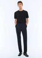 T-shirt en coton et viscose Noir