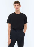 T-shirt en coton et viscose Noir