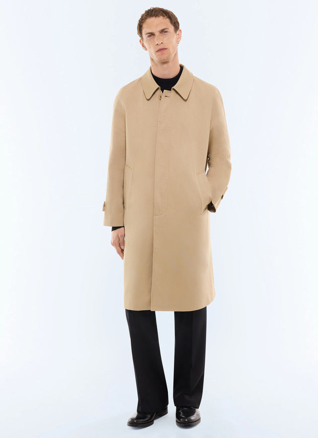 Trench en toile de coton déperlante Beige