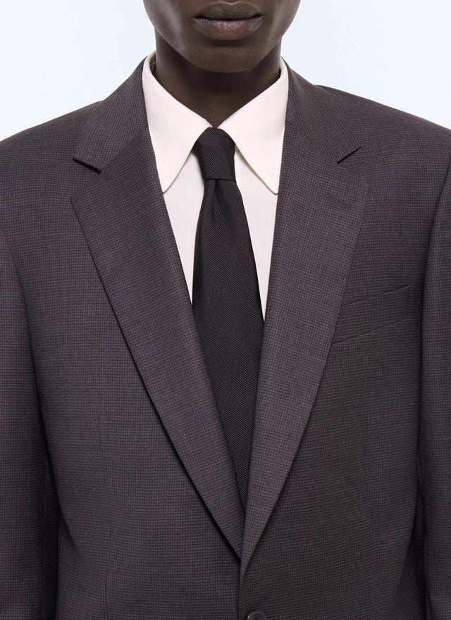 Veste de costume à micro carreaux Anthracite
