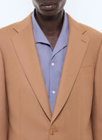 Veste de costume en flanelle Camel