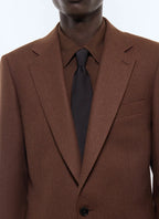 Veste de costume en flanelle Marron