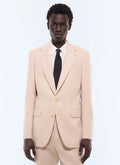 Veste de costume en flanelle Naturel