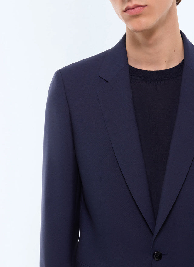 Veste de costume en laine fresco Petrole