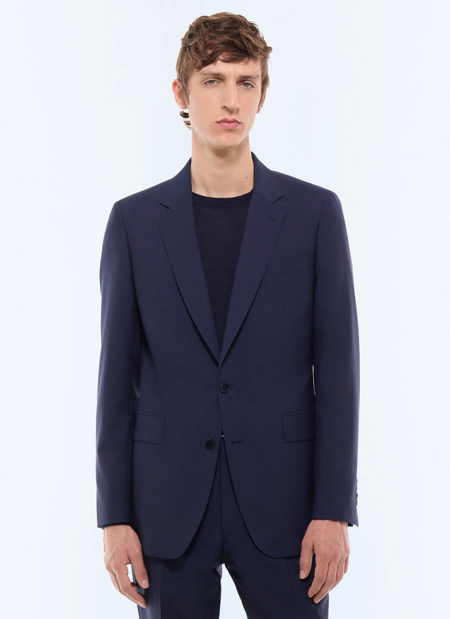 Veste de costume en laine fresco Petrole