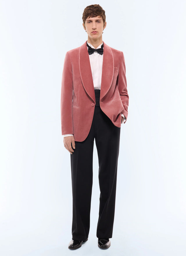 Veste de smoking en velours ROSE