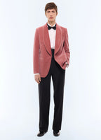 Veste de smoking en velours ROSE