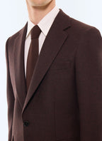 Veste en tweed de laine vierge Chocolat